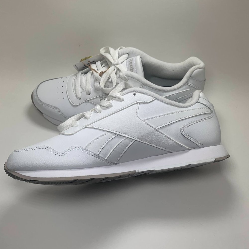 Reebok Royal Glide White Trainers with Comfort Footbed - Size US 9.5 - Picture 11 of 16